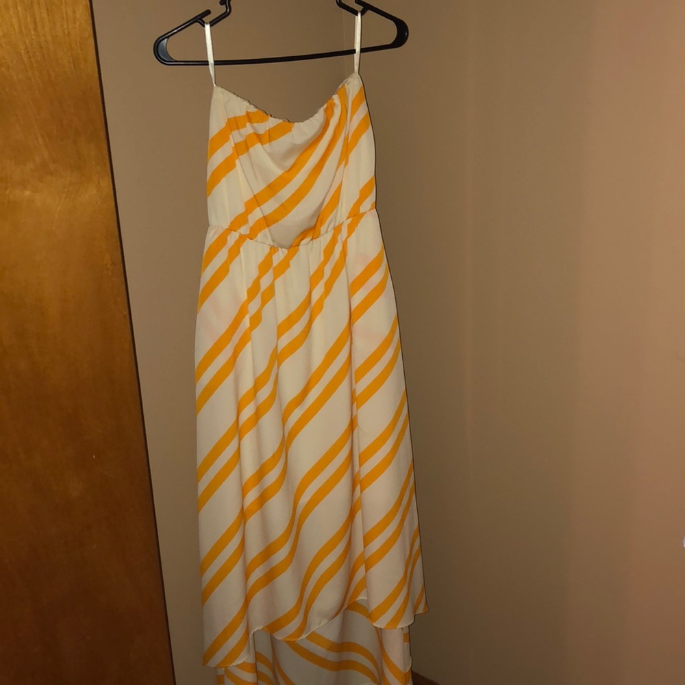 Yellow and cream maxi dress
